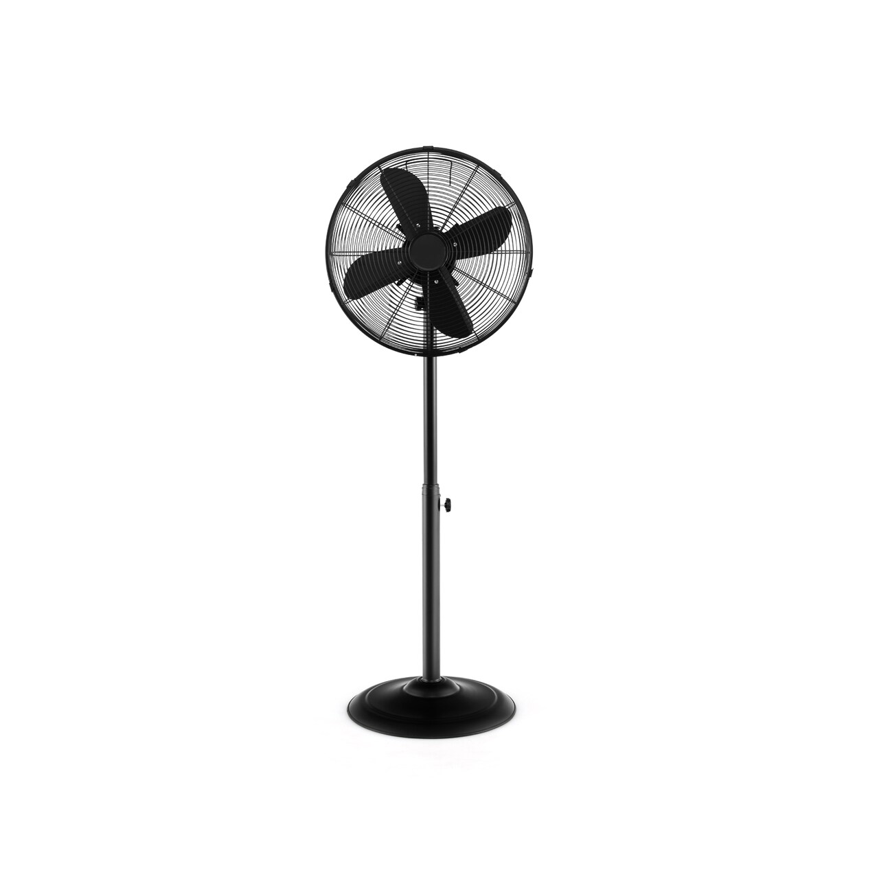 Metal Pedestal Fan 16 Inch Oscillating Adjustable Height 3 Speed